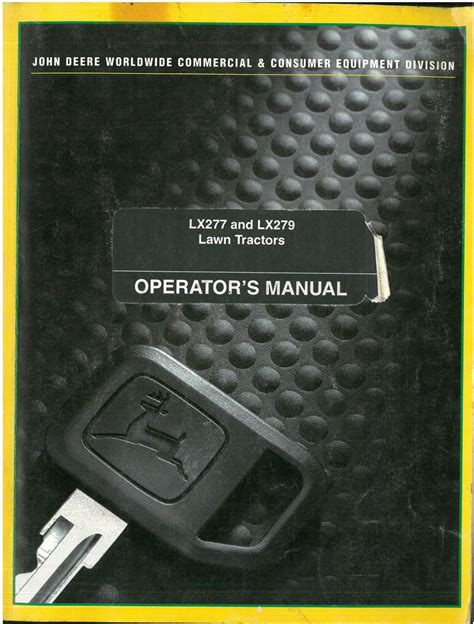 LX277 John Deere Owner's Manual 的图像结果