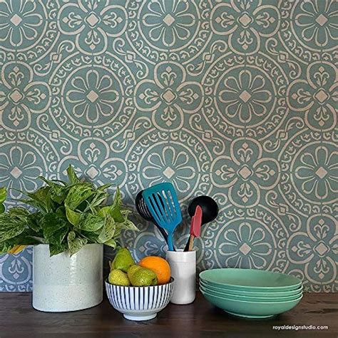 Large Stencil for Painting Tiles - Spanish Tile India | Ubuy