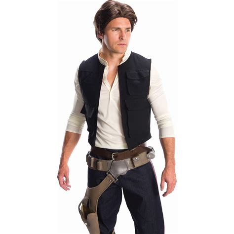 Star Wars Han Solo Brown Halloween Costume Wig, for Adult - Walmart.com