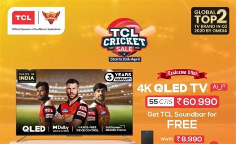 TCL India, TCL TV, Cricket Special Offers, LED TV, 4K TV, IT News ...