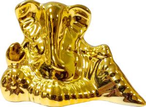 Starstell Glossy Golden Ganesh Religious Hindu God Ganesha in Rest ...