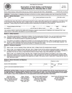 Fillable Online tax utah Utah form tc 810 - tax utah Fax Email Print ...