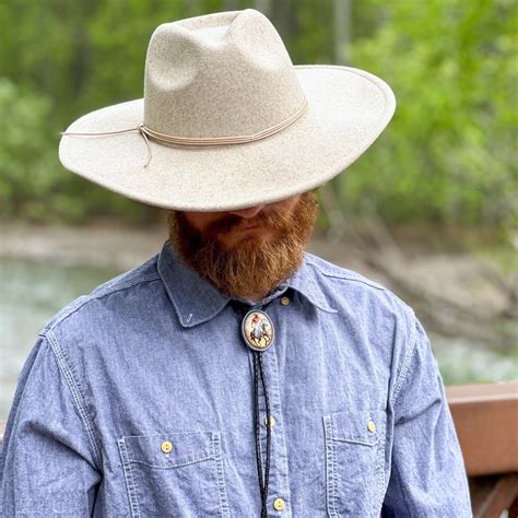 Horseback Cowboy Bolo Tie ~ Personalized Cord Colors & Length Brown ...