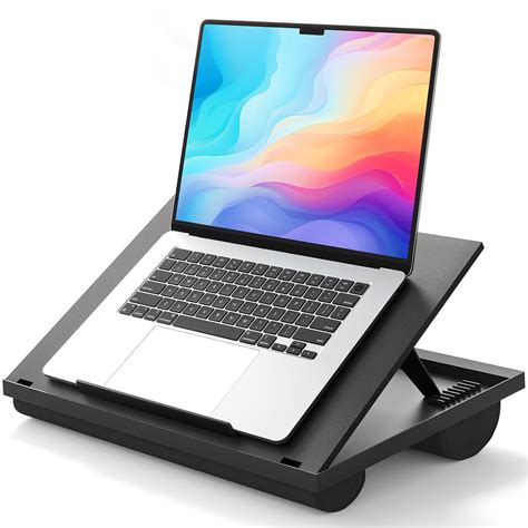 HUANUO Lap Desk with 8 Adjustable Angles Dual Cushions Laptop Stand for ...