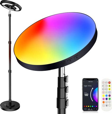 Hslifoyu LED RGB Floor Lamp, Double-Sided Smart Floor Lamp, 2600LM ...