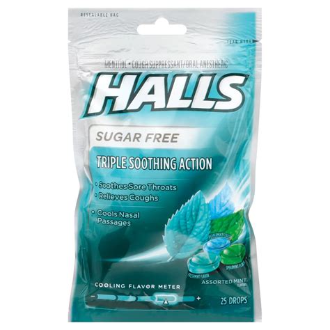 Halls Cough Drops Menthol