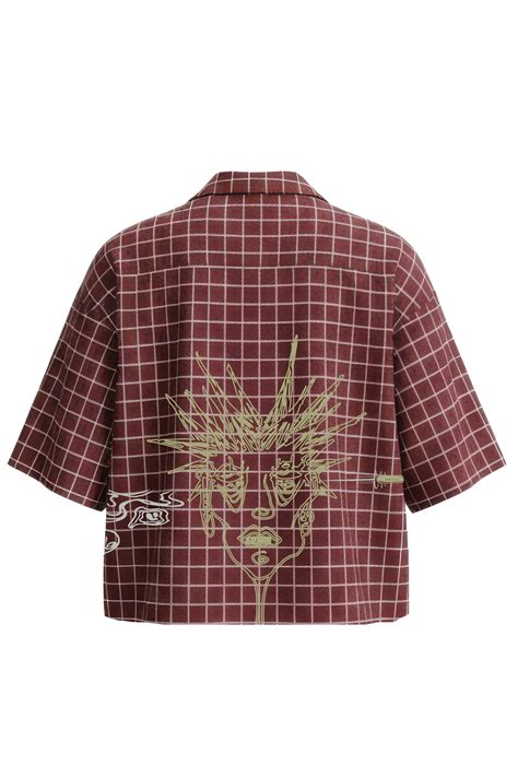 Insane Grid Shirt – Graphic Streetwear Crop Shirt India | Retrofuture ...