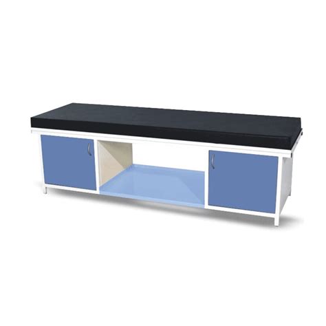 ATTENDANT BED WITH STORAGE UNIT (MS Epoxy coated)