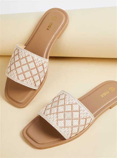 Buy Women Embroidery Open-Toe Flats Online at just Rs. 699.0 ...