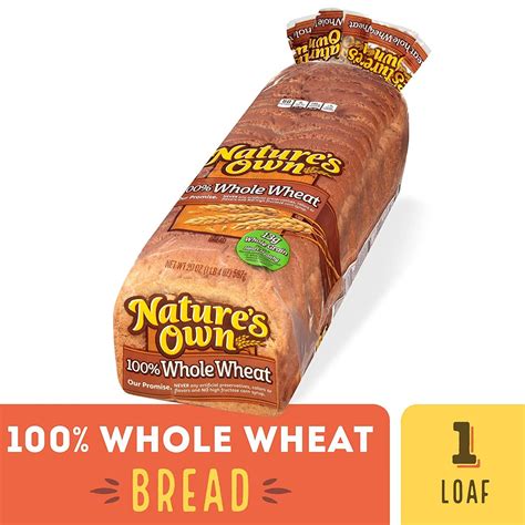 Nature's Own 100% Whole Wheat Bread Loaf - 20 oz - Freshly Baked and ...