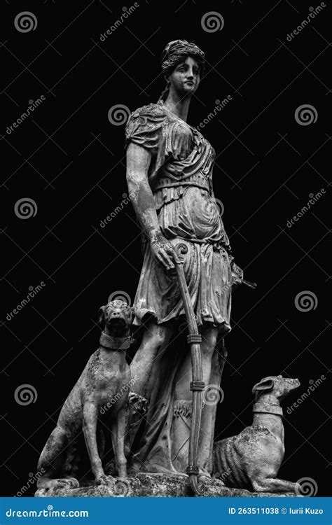 Diana The Roman Goddess Of The Moon And Hunting Stock Photo ...