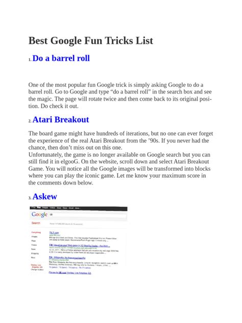 Image result for Fun Google Tricks
