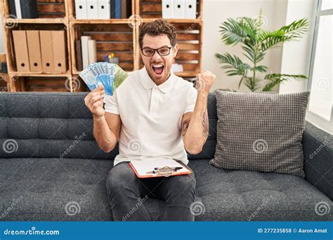 Young Hispanic Man Working on Couple Therapy at Consultation Office ...