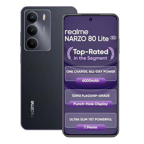 realme NARZO 80 Lite 5G (Onyx Black, 6GB+128GB) | 6000mAh Long-Lasting ...