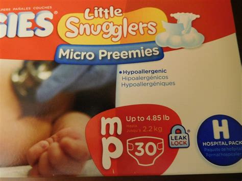 Box of 30 HUGGIES Little Snugglers MICRO PREEMIE / MP Diapers - Reborn ...