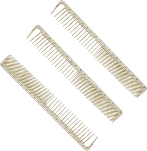 Amazon.com : Hair Cutting Combs with Ruler Measurements, Peines de ...