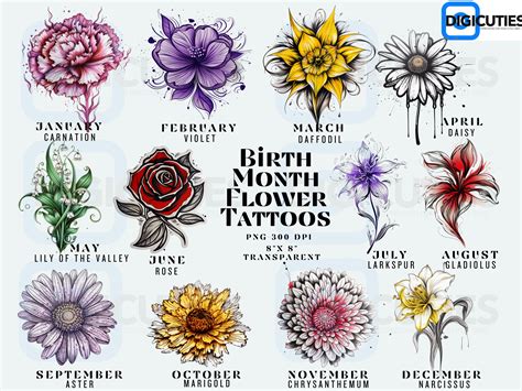 Cozy Winter Ink: December Birth Month Flower Tattoo