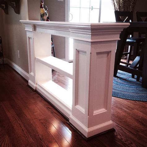 Half-Wall Room Divider by CZ Woodworking