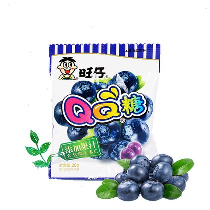 旺旺旺仔qq糖20g草莓味儿童零食糖果小包装水果味果汁软糖橡皮糖_虎窝淘