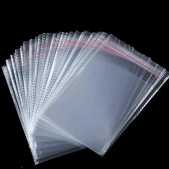 Tia Crafts Plastic polythene Clear Transparent bags small size Self ...