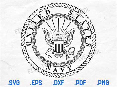 United States Navy Emblem Vector File Navy SVG file svg | Etsy