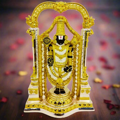 Gold & Silver Plated Tirupati Balaji | Shri Venkateshwara Swami ...