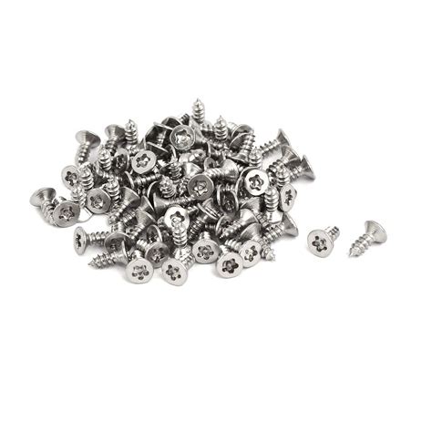 Generic M2.9x8mm 304 Stainless Steel Flat Head Torx Self Tapping Screw ...