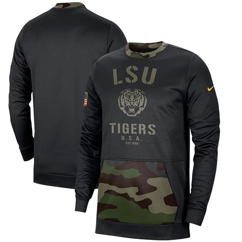 Nike /Camo LSU Tigers Military Appreciation Performance Pullover ...