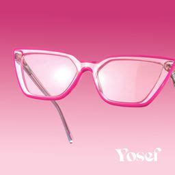 Yosef Eyeglasses, Cyber Bright Pink Cat Eye Frame Glasses