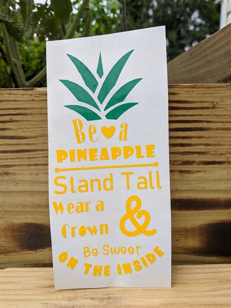 Be a Pineapple Sticker - Etsy