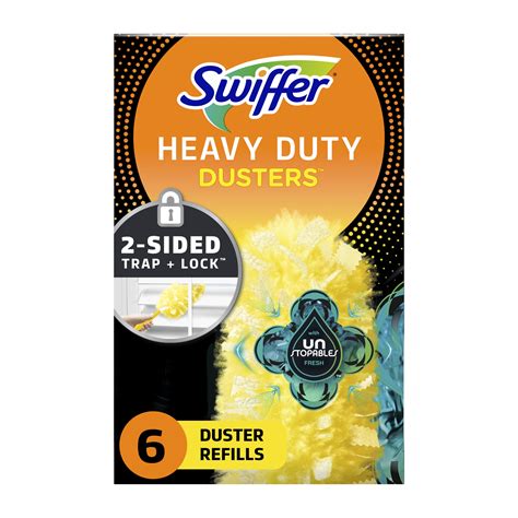 Swiffer Duster Multi-Surface Heavy Duty Refills, Unstopables Fresh ...