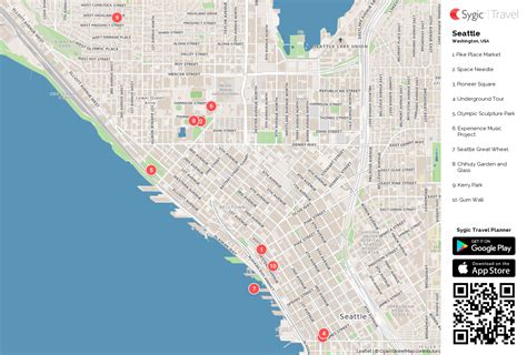 Downtown seattle sightseeing map 60 photos - Cappadociaconcepttour.com