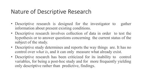 Descriptive Method of Research Design Example 的图像结果