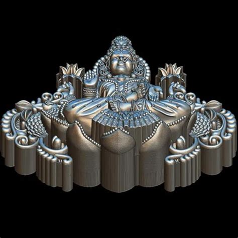 Divine Laxmi 3D Model for Jewelry STL Download