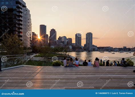 Pier C Park In Hoboken, NJ Is Shaped Like An Island Connected By An ...