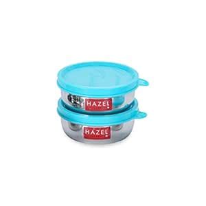 Buy HAZEL Stainless Steel Airtight Containers for Kitchen Storage | Set ...