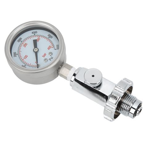 Buy FECAMOS Dive Pressure Gauge, Air Tank Pressure Checker 0-6000 PSI ...