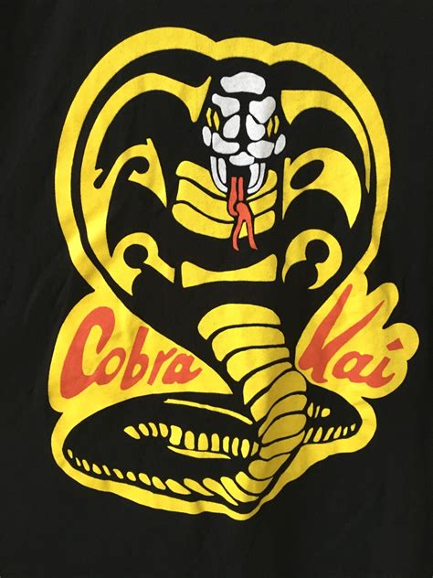 Cobra Kai Shirt Karate Kid Gear Dojo Tee shirt Black,… - Gem