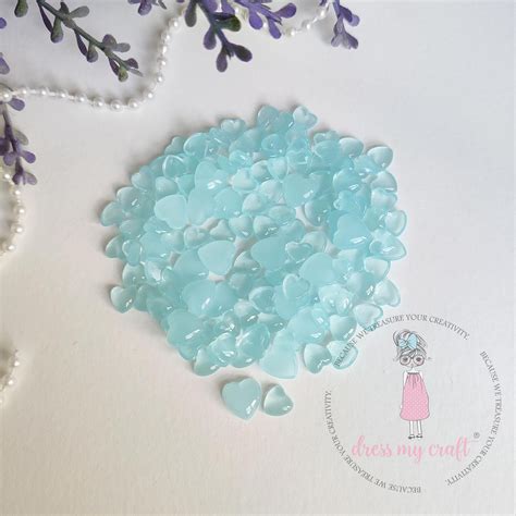 Pastel Blue Heart Droplets - Assorted – Dress my craft