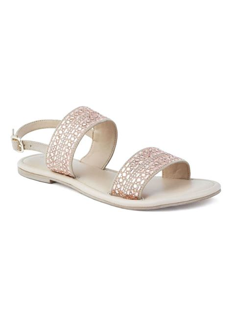 Get Peach Suede Studded Slingback Sandal at ₹ 1319 | LBB Shop