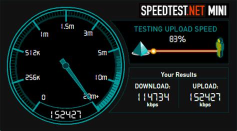ADSL Speed Test 的图像结果