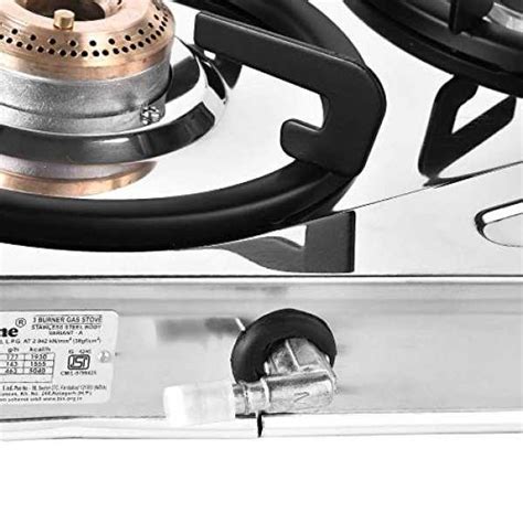 Sunflame SHAKTI STAR 3B SS 3 Burner Gas Stove (Manual Ignition, Silver ...