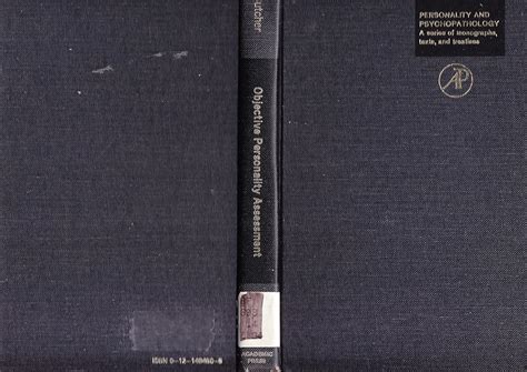 Buy Objective Personality Assessment Changing Perspectives Book Online ...