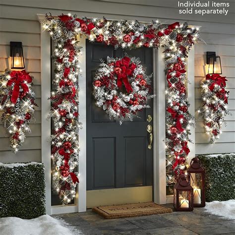 🎄 Christmas Garland Decor Christmas Gifts Christmas Artificial Wreath ...