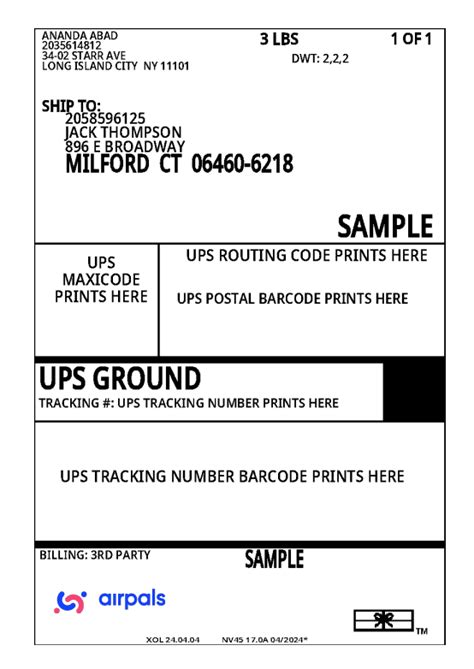 Shipping Label Template 的图像结果