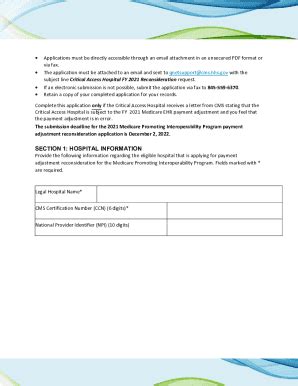 Fillable Online FY 2021 PAYMENT ADJUSTMENT FOR THE MEDICARE PROMOTING ...