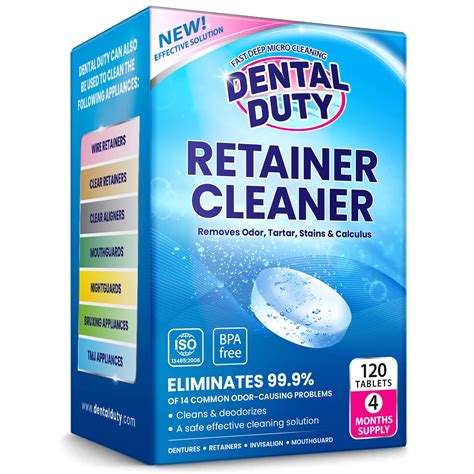 120 units Retainer Cleaner and Denture Cleaning Tablets - Mouthguard ...