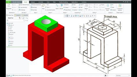 Creo CAD Tutorial 的图像结果