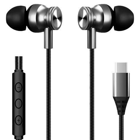 Kratos C Type Earphones Wired, 13mm Bass Drivers Earphone, Inline ...