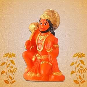 Buy The Himalayan River Orange Hanuman Ji for Car Orange Hanuman Ji ...